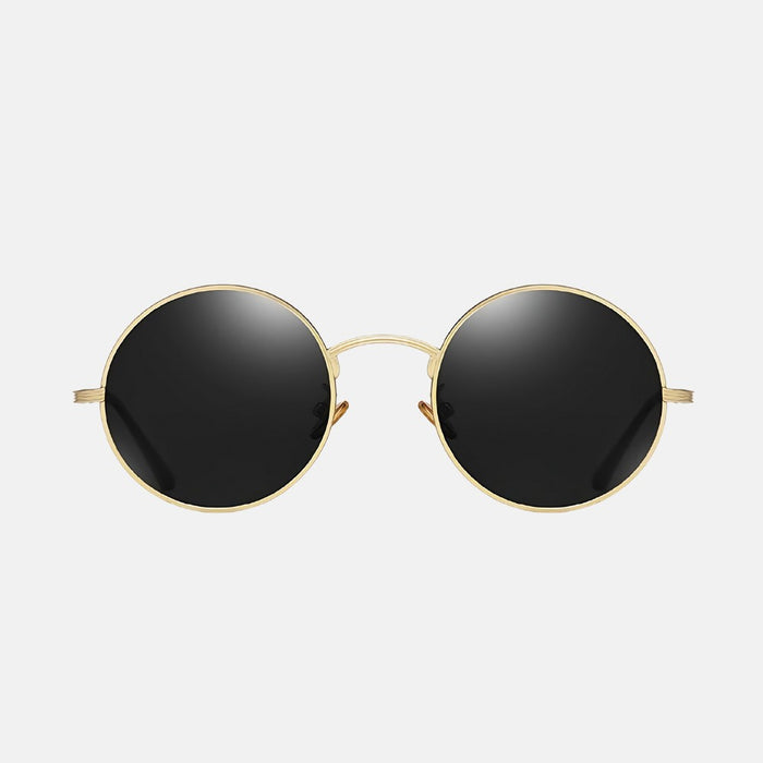 oculos mello sol dourado frente