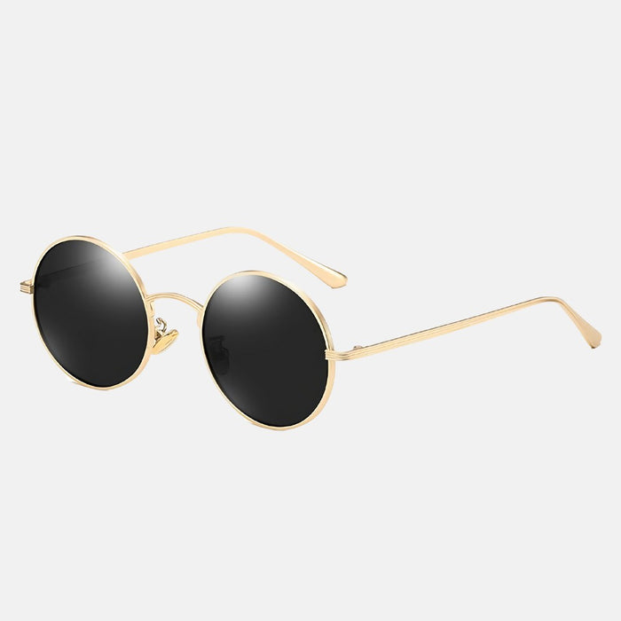 oculos mello sol dourado perfil