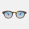 oculos axel sol leopardo azul frente
