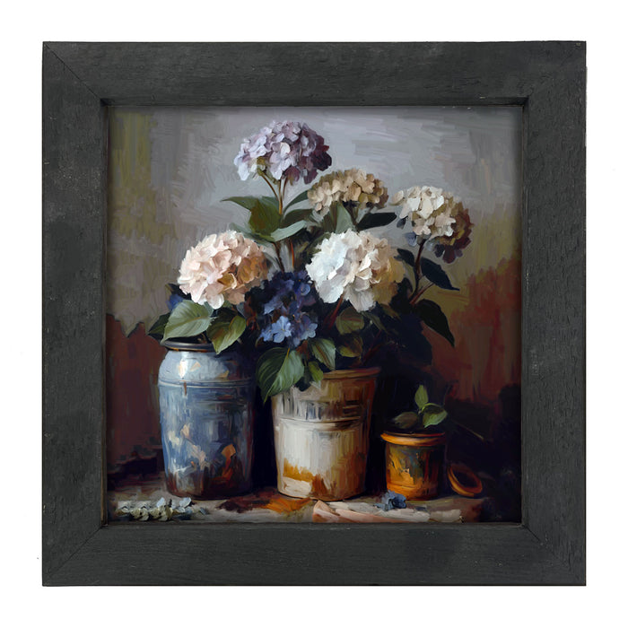 Rustic Hydrangeas - Framed Art