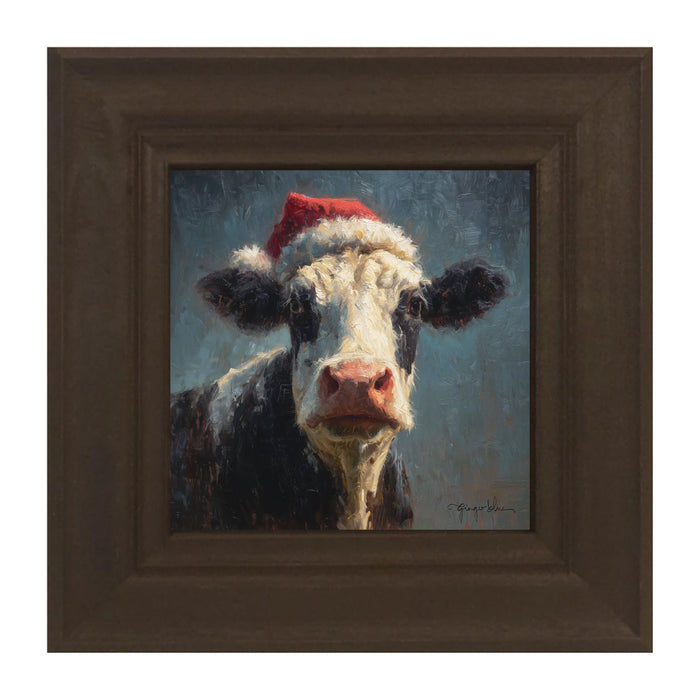 Santa Hat Cow