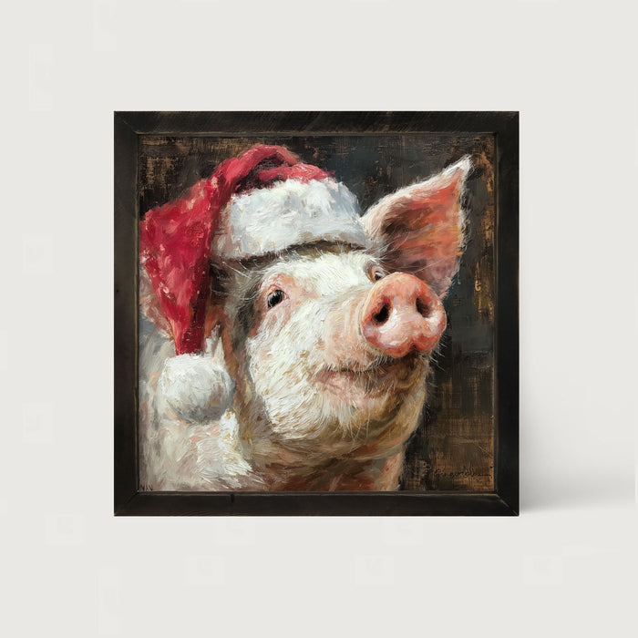 Santa Hat Pig
