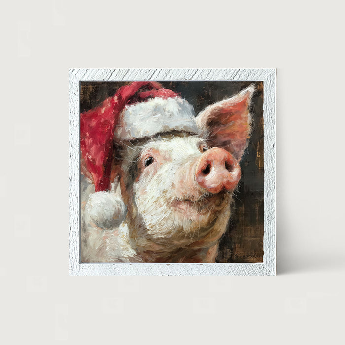 Santa Hat Pig