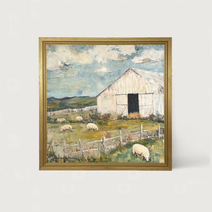 Sheep in Summer - Framed Art