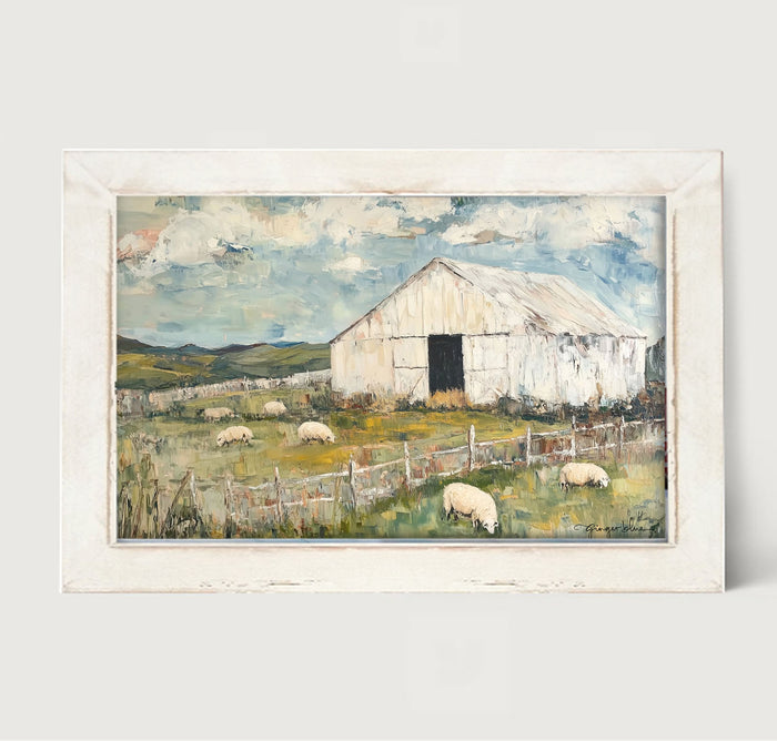 Sheep in Summer - Framed Art