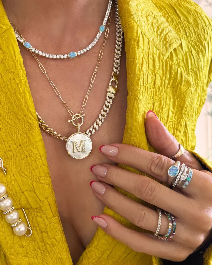 Melinda Maria She's a Boss signet ring with a sleek, polished design, showcasing a stylish and empowering jewelry piece.