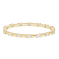 Melinda Maria She's On Point Station Cuff bracelet with sleek gold-tone design and minimalist station details.