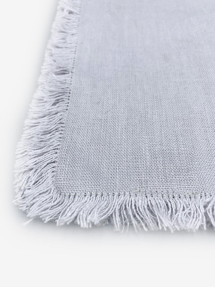 Axlings Short Swedish Rustic Tablecloth with Fringe by Axlings Tabletop New Napkins and Tableclothes 98" L x 57" W / Off White / Linen