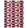 Sienna Weave Rug- 100% wool rug in pink, cream and purple.