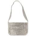 Silver Shine beaded shoulder bag by Pizzazz, Inc. featuring intricate beadwork and a stylish design.