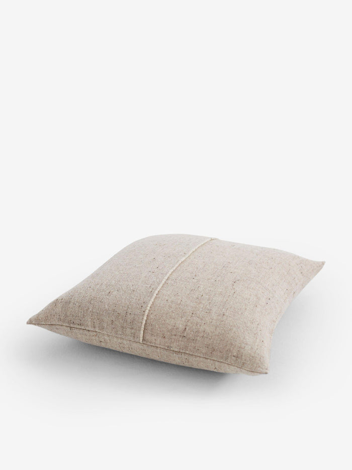 Teixidors Sisteron Grey Off White Pillow by Teixidors Textiles New Pillows and Throws 20” x 20” / Off-White / Merino Wool