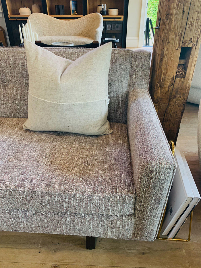 Teixidors Sisteron Grey Off White Pillow by Teixidors Textiles New Pillows and Throws 20” x 20” / Off-White / Merino Wool