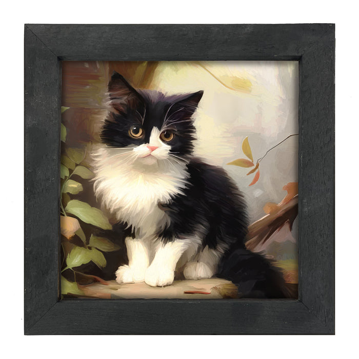 Sitting Kitten - Framed Art