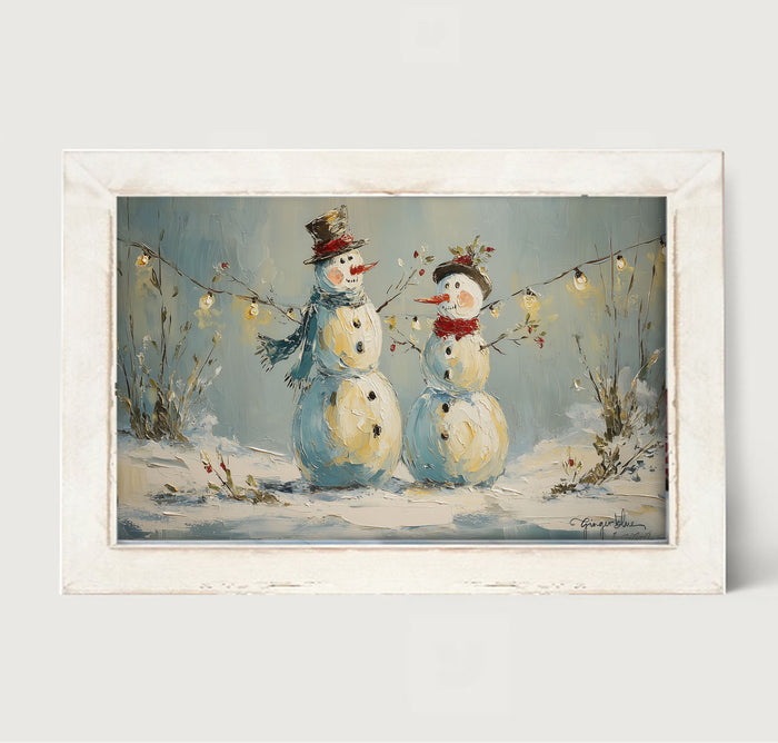 Snowman Couple