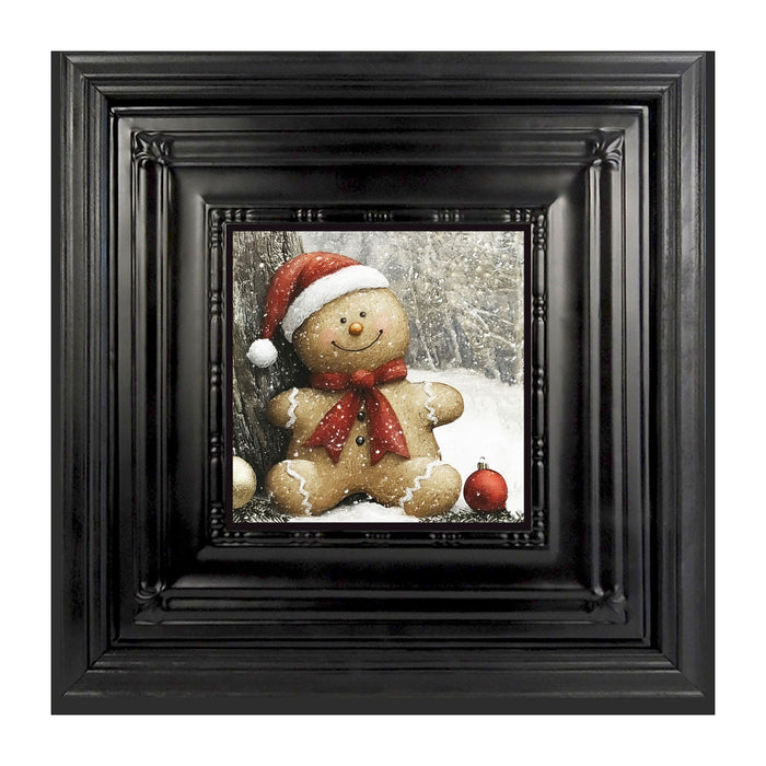 Snowy Gingerbread Man