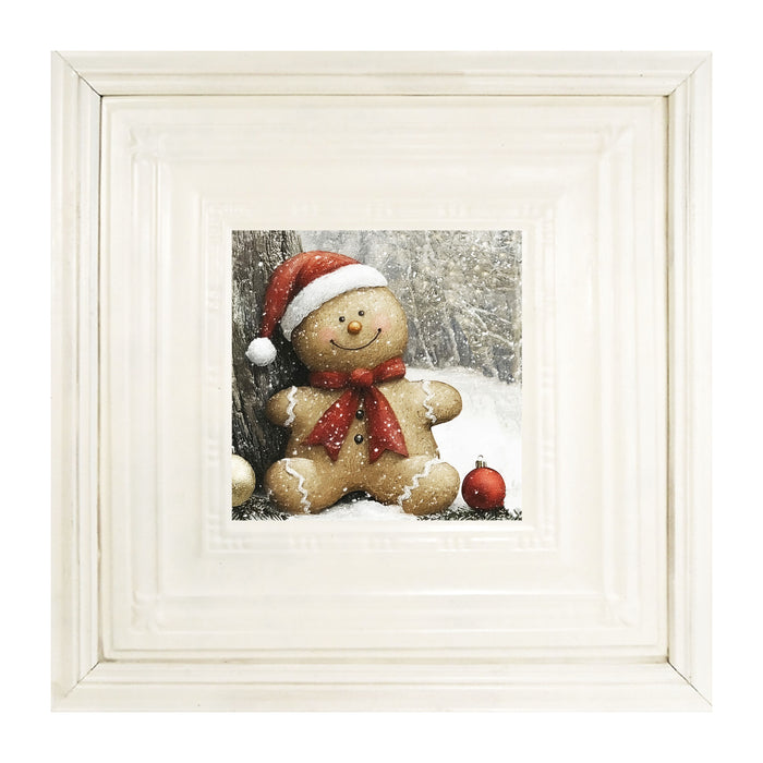 Snowy Gingerbread Man