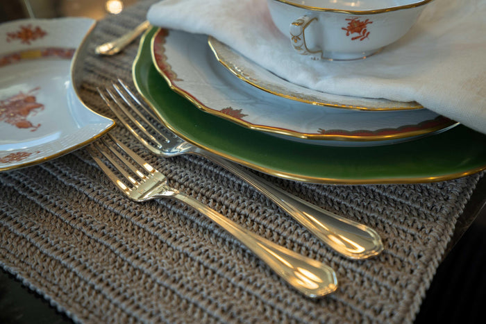 Spatours Salad Fork in Silver Plate by Christofle - MONC XIII