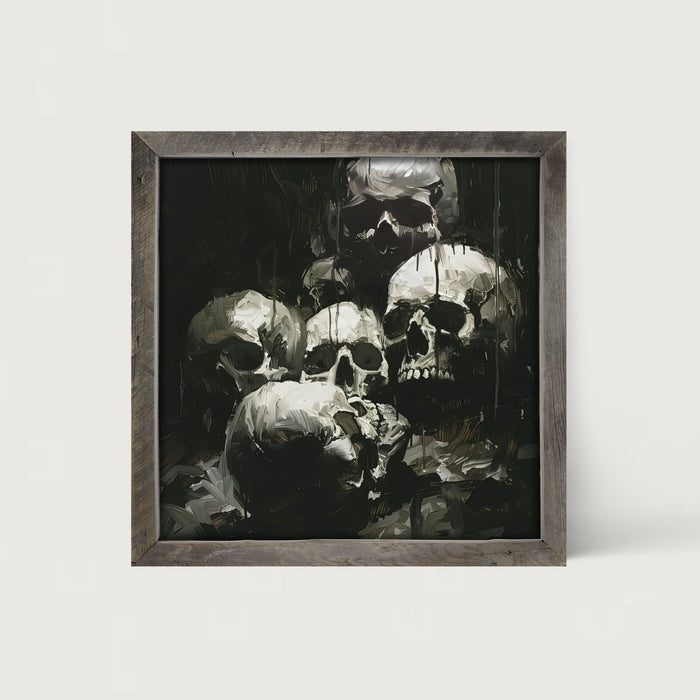 Spooky Skulls - Framed Art