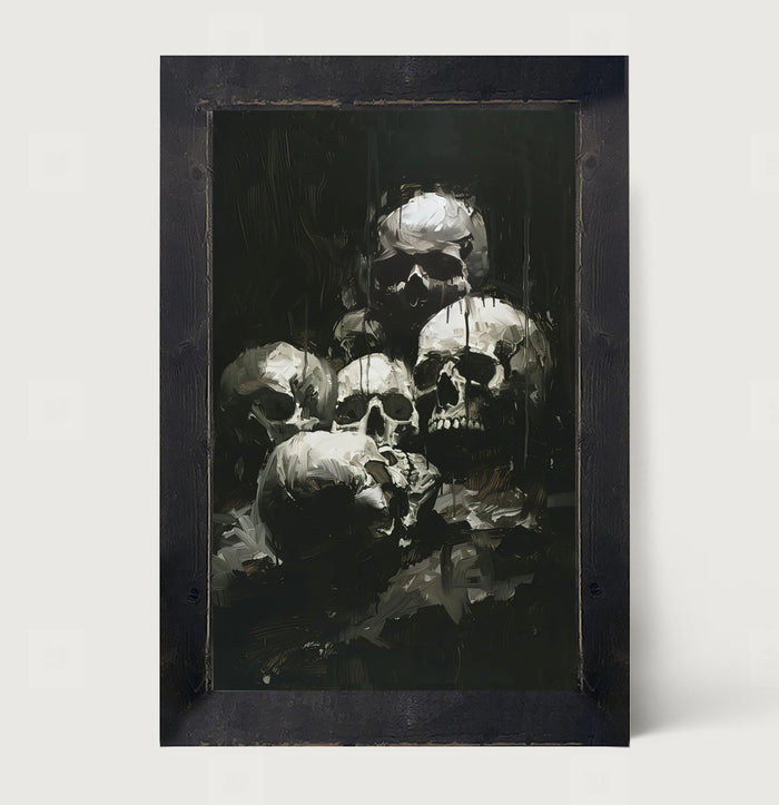 Spooky Skulls - Framed Art