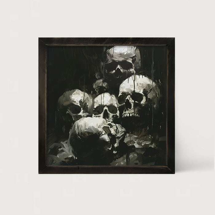 Spooky Skulls - Framed Art