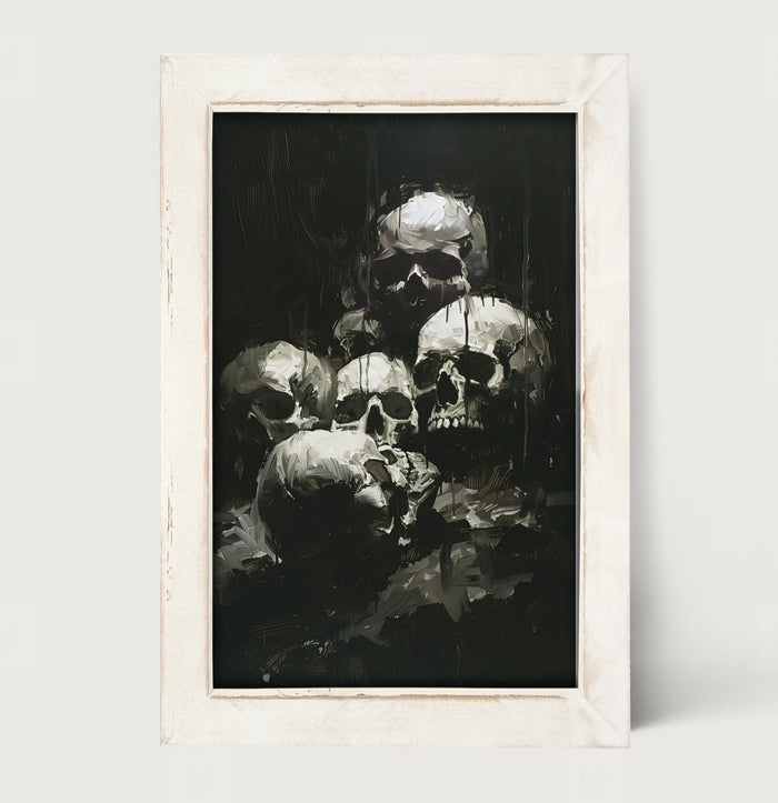 Spooky Skulls - Framed Art