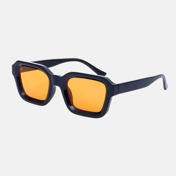 oculos cruz sol amarelo perfil