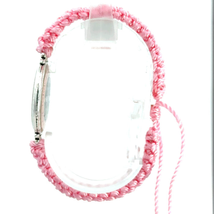 St Benedict Pink Knotted Rope Bracelet
