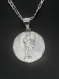 St Jude with 22" Necklace (.925 PURE SILVER)