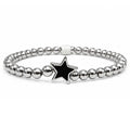Star Enamel Beaded Stretch Bracelet