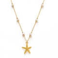 Starfish and Freshwater Pearl Necklace