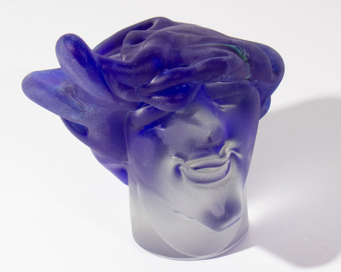 Stephen Fellerman and Clair Raabe 1995 Signed Art Glass Bust Sculpture