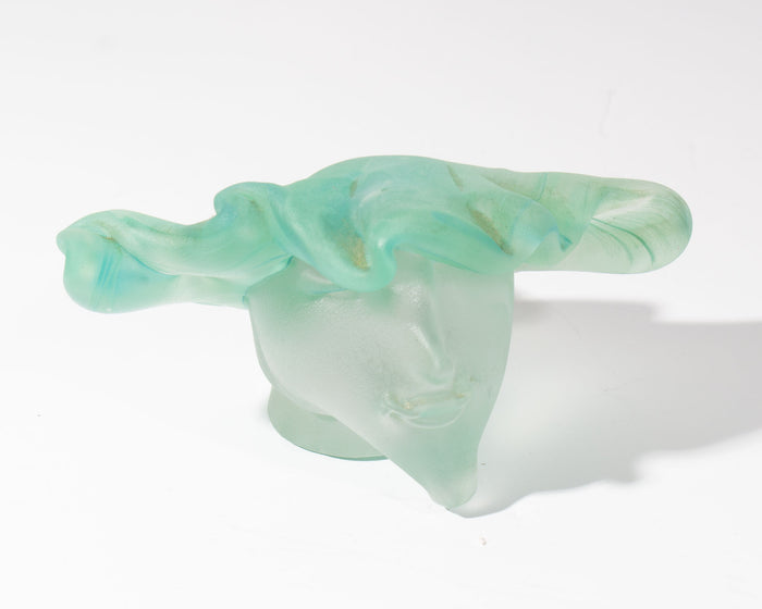 Stephen Fellerman and Clair Raabe 1997 Signed Art Glass Bust Sculpture