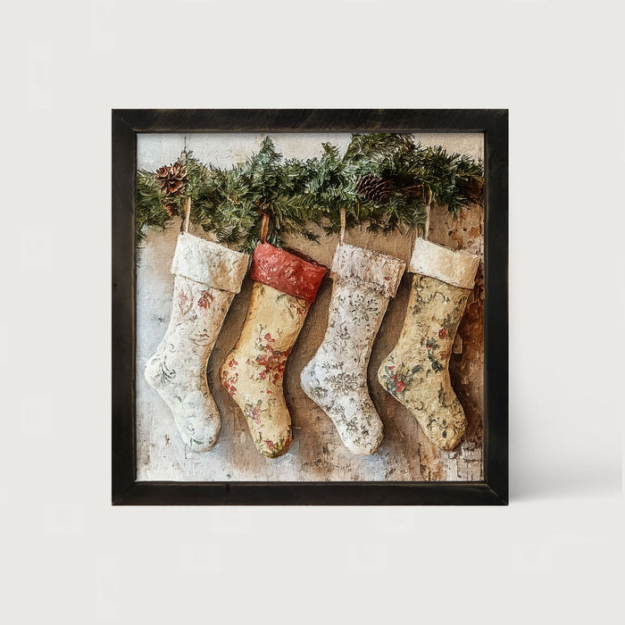 Stockings with Pinecones