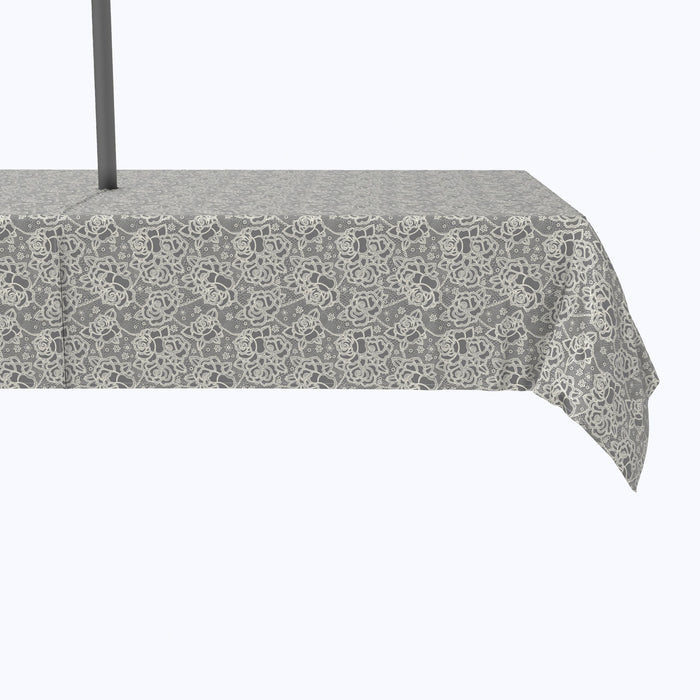 Stylized Lace Roses Outdoor Rectangles