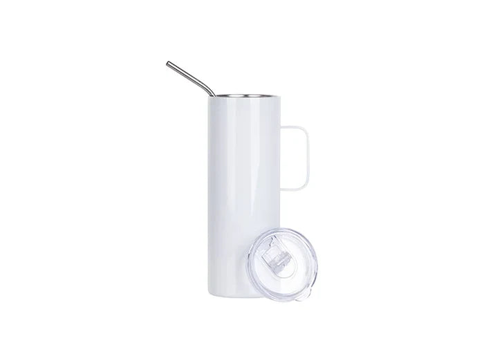 Sublimation 20oz/600ml Stainless Steel Skinny Tumbler with Handle & Lid