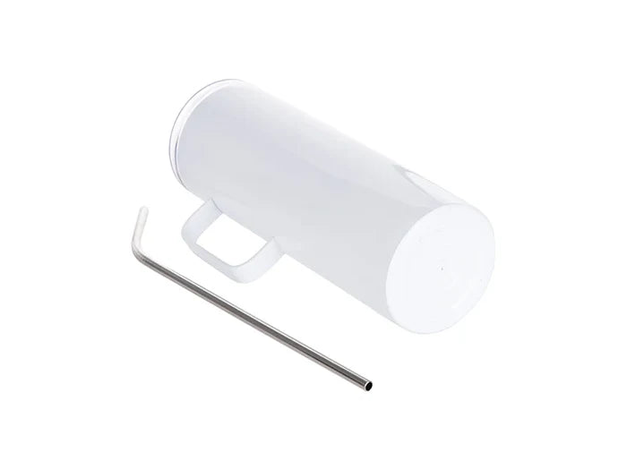 Sublimation 20oz/600ml Stainless Steel Skinny Tumbler with Handle & Lid