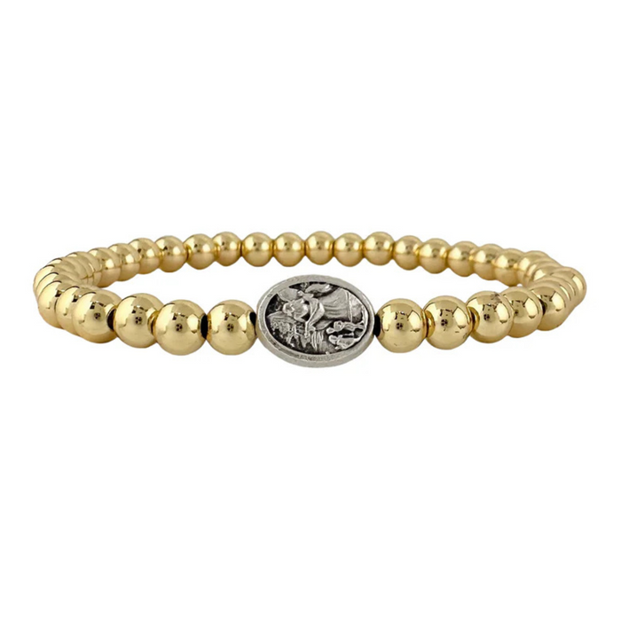 Love Lisa Subliminal Guardian Angel Bracelet featuring a delicate charm and intricate design on a silver-tone bracelet.