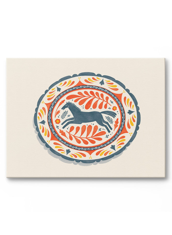 Sunday Serving Plate, Canvas