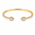 Teardrop Pavé Bangle