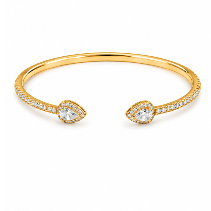 Teardrop Pavé Bangle