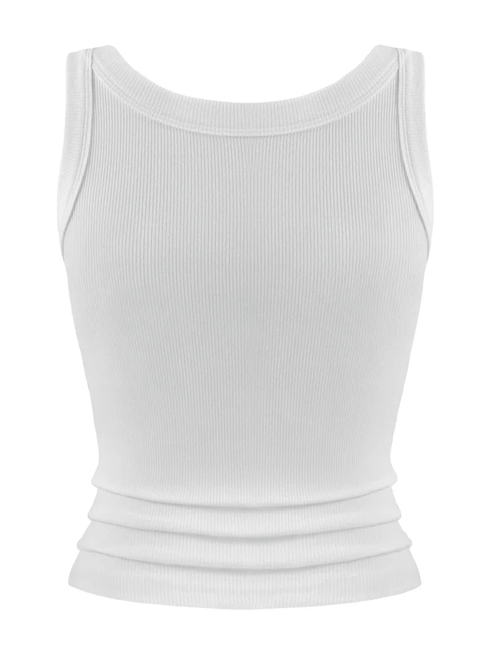 "The Gym Is My Therapy" Ribbed Knit Tank Top | Sleeveless Vest