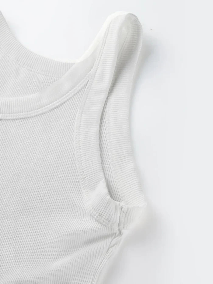 "The Gym Is My Therapy" Ribbed Knit Tank Top | Sleeveless Vest