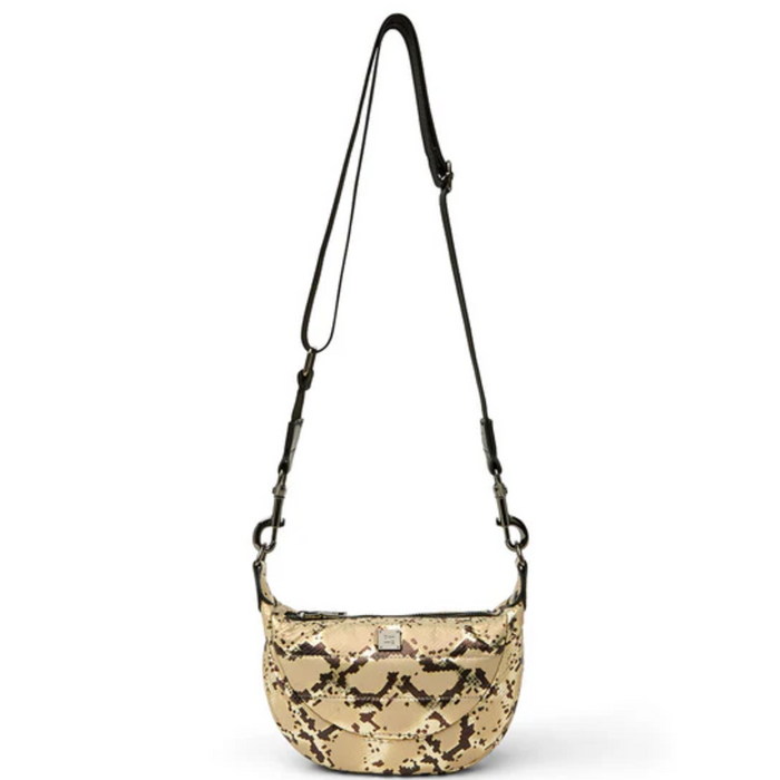 Think Royln Tiny Dancer crossbody bag in cherry wine color, featuring a sleek design and adjustable strap.