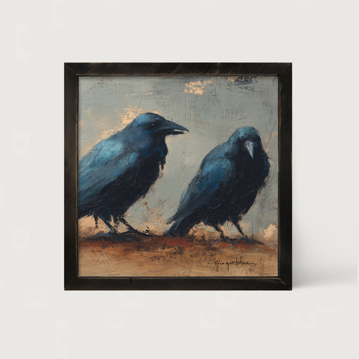 Two Crows - Framed Art