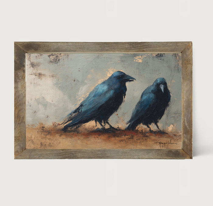Two Crows - Framed Art