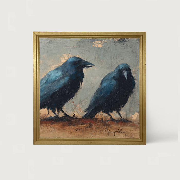 Two Crows - Framed Art