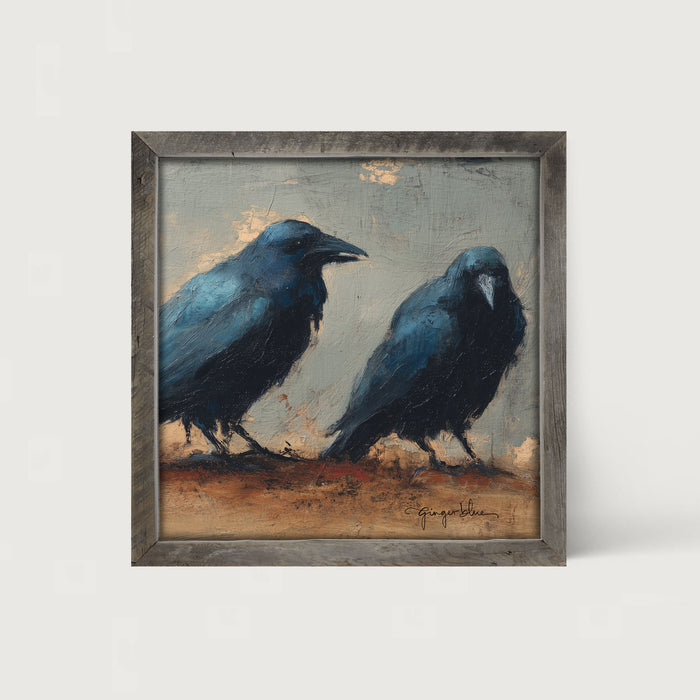 Two Crows - Framed Art