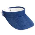 Sun N Sand UPF 50 polyester visor with a 3.5-inch brim, lightweight sun hat for outdoor protection.