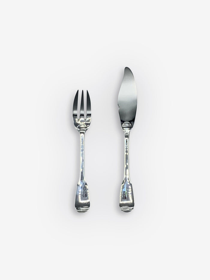 Puiforcat Vieux Paris Salad Fork in Silver Plate by Puiforcat Tabletop New Cutlery