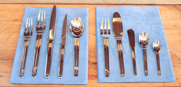 Vieux Paris Serving Fork in Silver Plate by Puiforcat